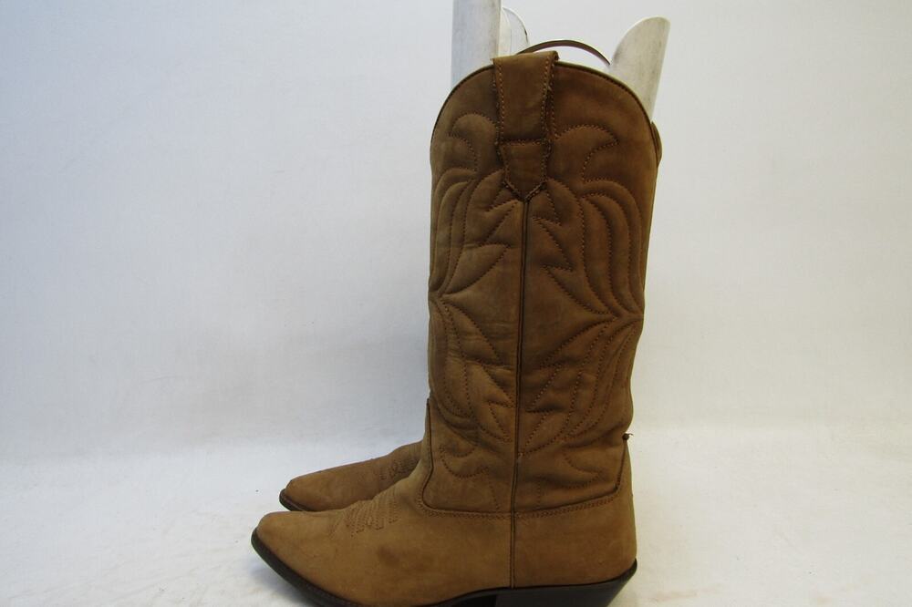 Sabree Amy Womens Size 6.5 B Brown Nubuck Leather Cowboy Boots